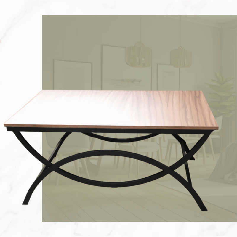 MESA MADERA BASE METAL