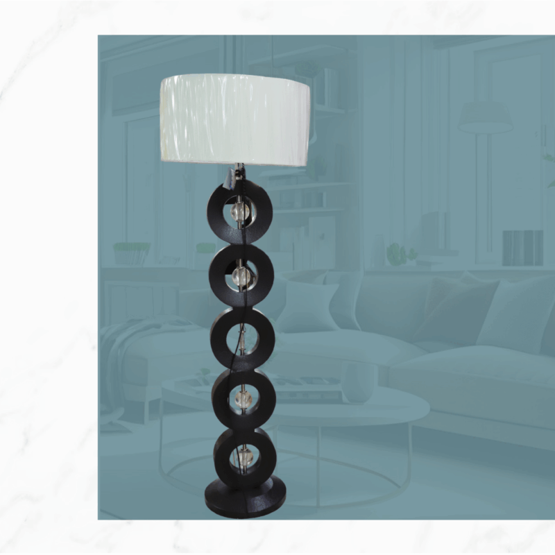 LAMPARA CIRCULOS NEGROS