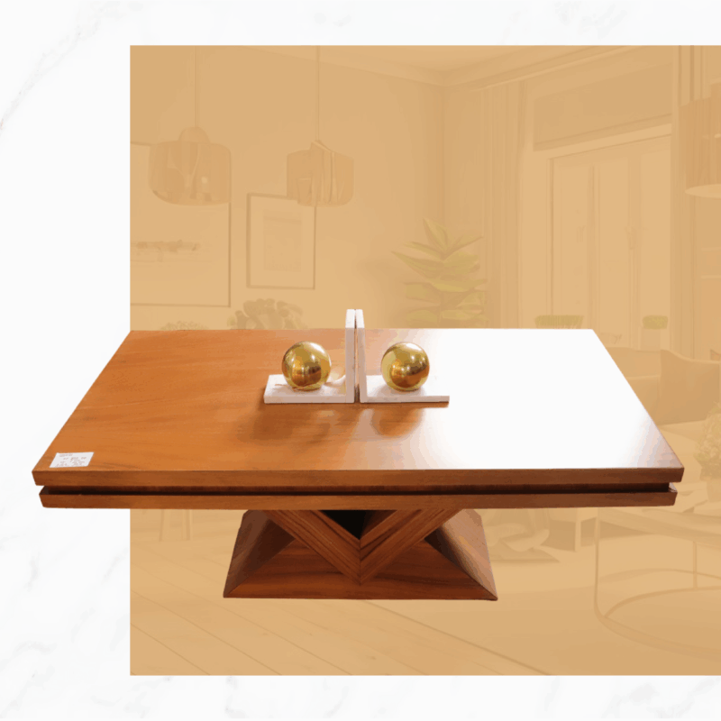 MESITA DE CENTRO MADERA COLOR CAOBA