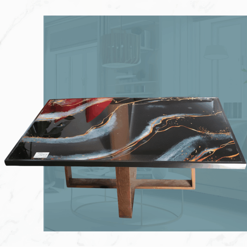 MESA DECORATIVA PATAS DE MADERA