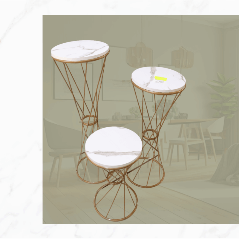 JUEGO DE MESAS ESTILO MARMOL