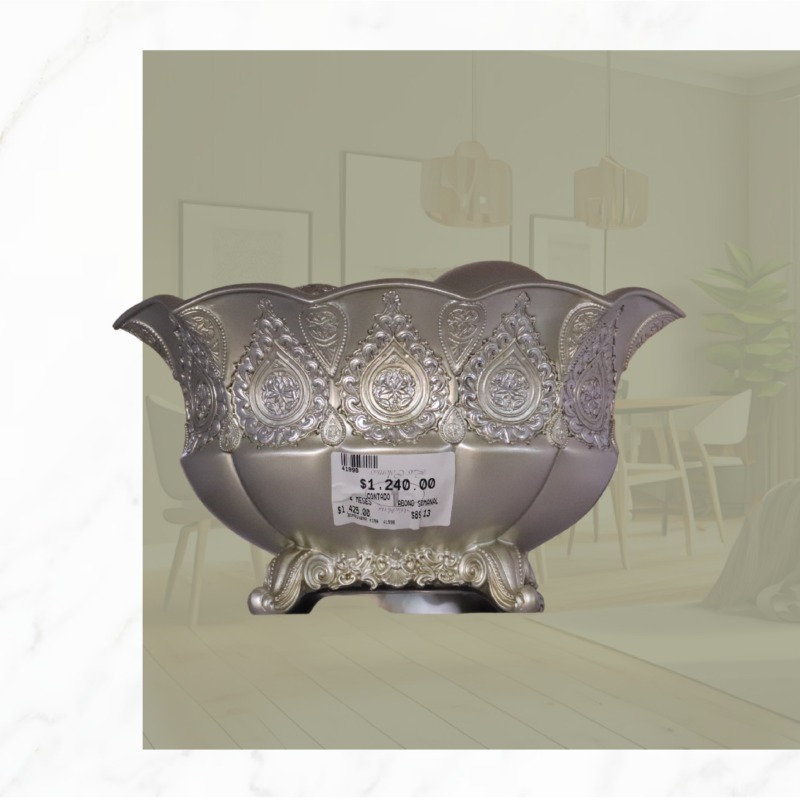 FLORERO COLOR METALICO