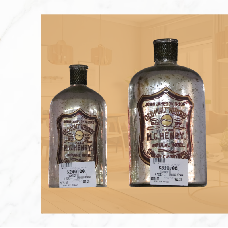 FLORERO ESTILO BOTELLA