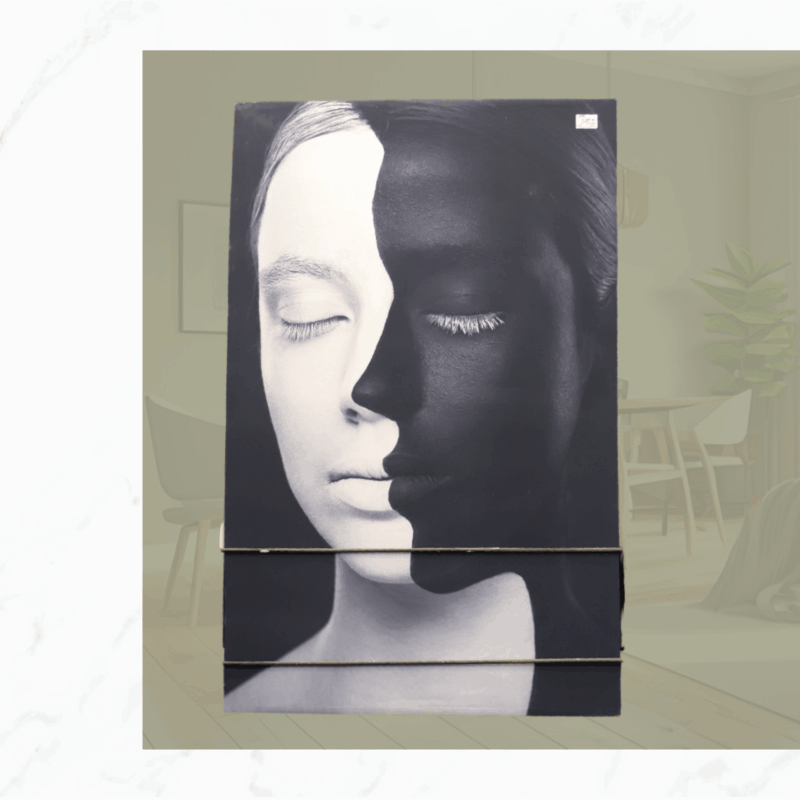 CUADRO CARA BLANCO & NEGRO