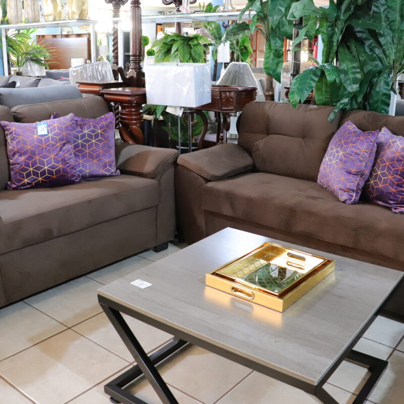 SALA 2 PIEZAS MARRON