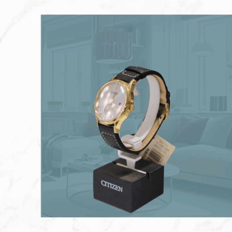 RELOJ DORADO ESTENSIBLE NEGRO