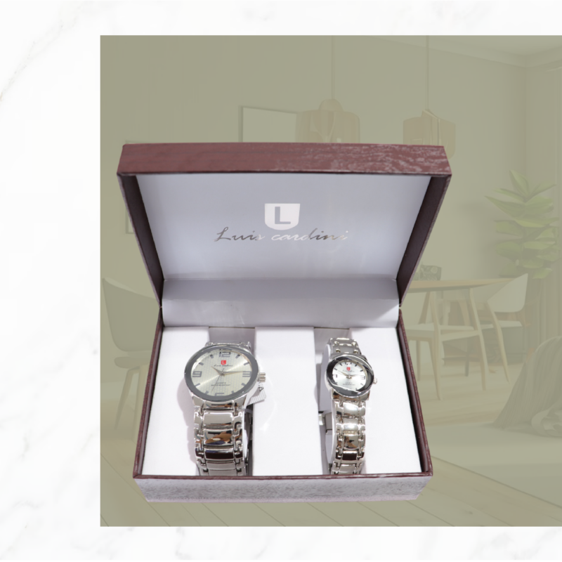 RELOJ LUIS CARDINI METALICO PAREJA