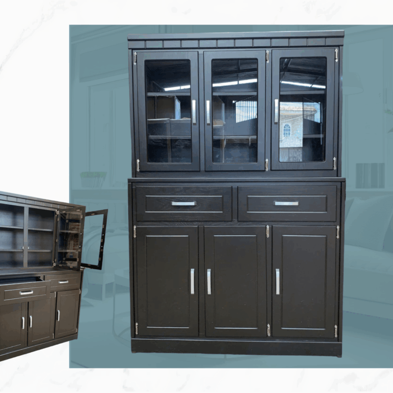 VITRINA CON VIDRIO COLOR CHOCOLATE