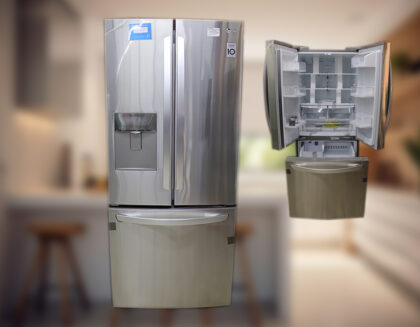 REFRIGERADOR 3 PUERTAS CON DESPACHADOR GRIS