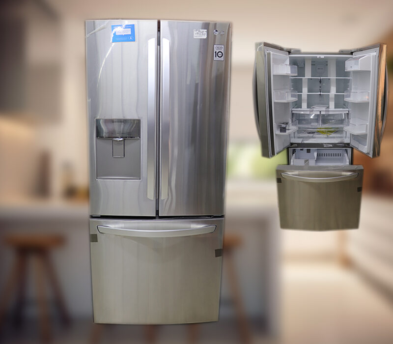 REFRIGERADOR 3 PUERTAS CON DESPACHADOR GRIS